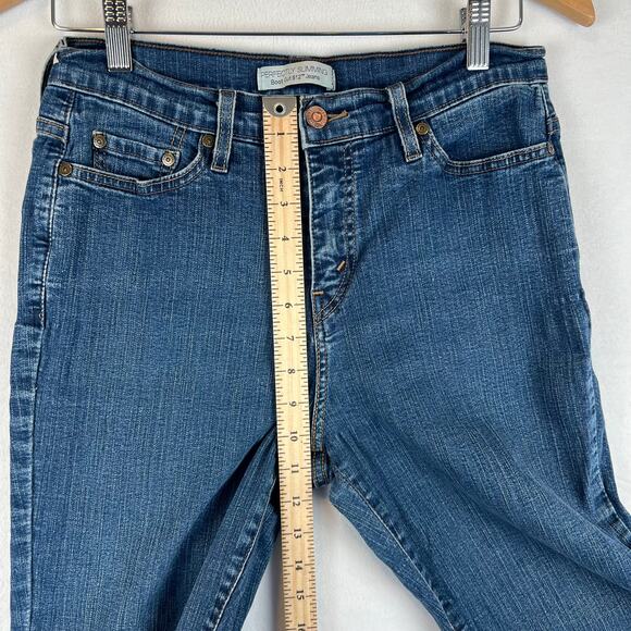 Levis 512 Jeans‎ Women 10 S short petite Blue Perfectly Slimming Bootcut - Picture 8 of 11